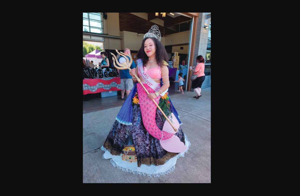 Miss Mermaidfest poses for a photo at the 2022 Mermaid Festival.